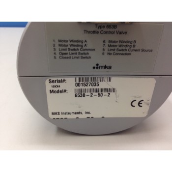 MKS 653B-2-50-2 Throttle Control Valve